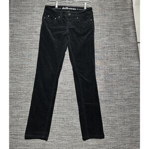 Dollhouse Pants Women's Size 5 Black Corduroy Blue Jeans Rock Roll Fd-2344